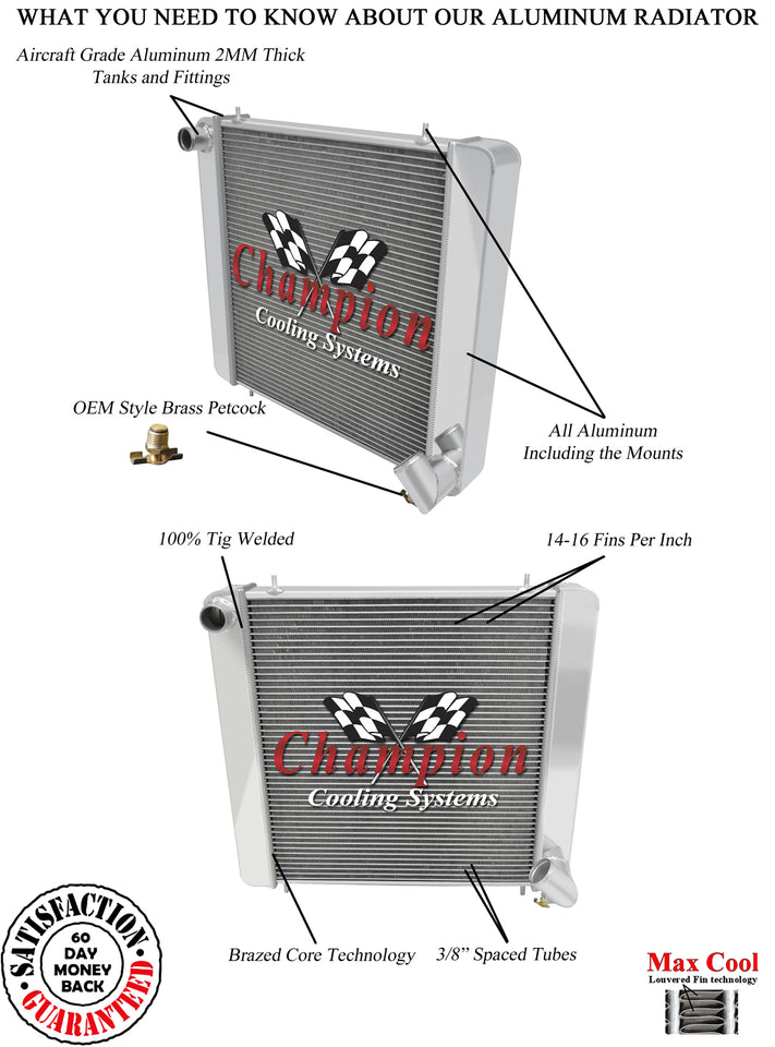1964 JAGUAR XKE 4.2 L RADIATOR CHACC6461