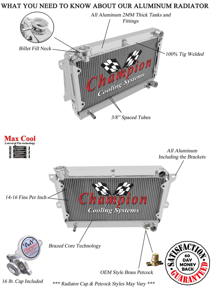 1982 MAZDA RX-7 1.1 L RADIATOR CC701